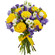 bouquet of yellow roses and irises. Hong Kong