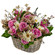 floral arrangement in a basket. Hong Kong